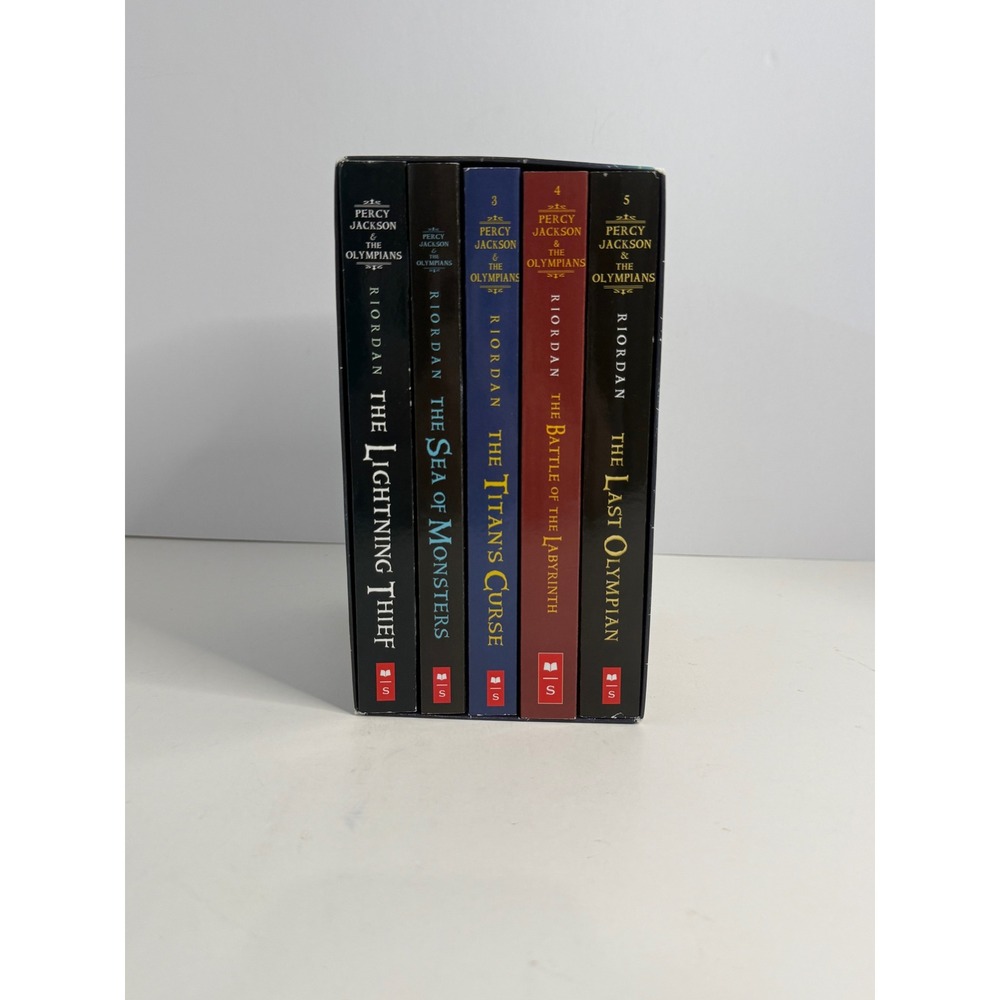 Percy Jackson & The Olympians Boxed Set Rick Riordan 5 Book Scholastic Paperback